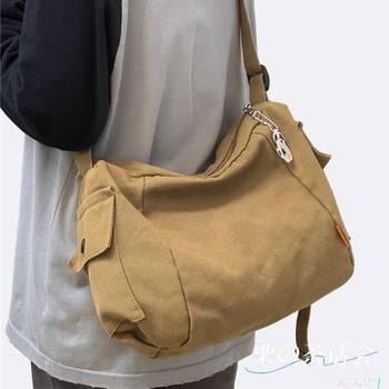 Japanski jednostavna холщовая torba, student torba-instant poruke, marke ruksak Ins, torbe preko ramena Unisex, 2023, nova torba preko ramena Slika