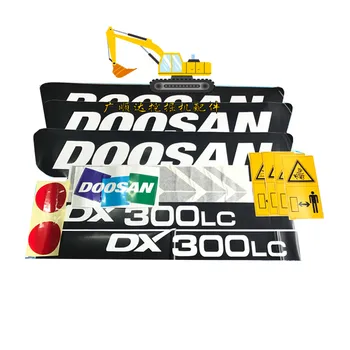 Za Doosan Daewoo DX60/120/150/260/300/ Naljepnica s detaljima bagera 380LC, naljepnicu sa logom vozila, oznaka modela Slika