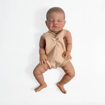 SANDIE 20 inča Već obojene dijelove lutke Реборн Kolovoz Spavanje dijete 3D slika s vidljivim venama Tkanina za tijelo u paketu Slika