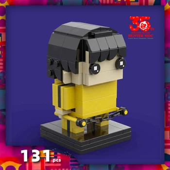 HtMoc lik filma Bruce Lee glava kocke figurice blokovi, montažne, igračke, pokloni Slika