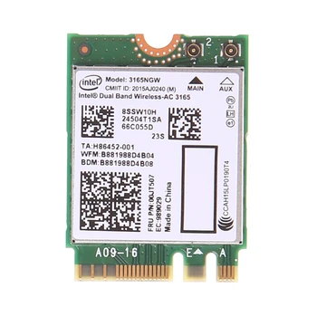 Za interne двухдиапазонной bežične Bluetooth kartice AC 3165 BT4.0 2,4 G/5G 433 M NGFF NGW Slika