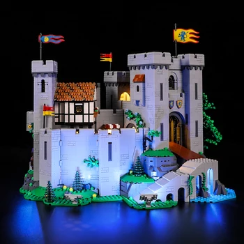 Komplet led žarulje Lightaling dvorac vitezova lava 10305, skup sastavnih blokova (ne uključuje model) Cigle igračke za djecu Slika