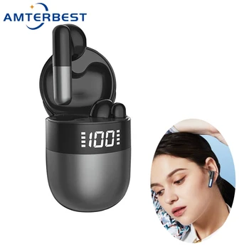 AMTERBEST TWS Bežične Slušalice Bluetooth Slušalice Sa redukcijom šuma HI FI Stereo Sportske Vodootporne Slušalice S Mikrofonom Slušalice Slika