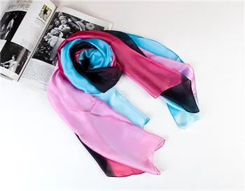 SJ14 Modni svila ženski šal sa šarenim uzorkom, šalove, hidžab Slika