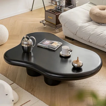 Stolić za kavu Nordic Cloud s niskim dizajnom, neobična kreativna noćni stolići za dnevni boravak, namještaj za spavaće sobe Comodino serije White Style Slika