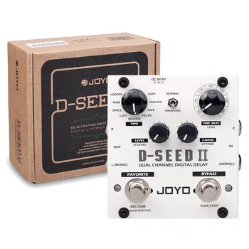 Joyo d-seed digital delay guitar effect Kanal 8 načina odlaganja, funkcija stereo лупера, мультиэффектная papučicu za električnu gitaru Slika