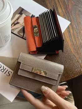 Trendi ženski novčanik-torbi visoke kvalitete, držač za kartice, ID, torba za kreditne kartice, male torbice na munje, torbice s mnogim uredima, ženske torbice Slika