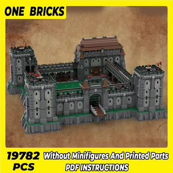 Moc Gradivni blokovi Model tvrđave Savršen Carski dvorac Tehnički cigle DIY Montaža Građevinske igračke za djecu blagdanski darovi Slika