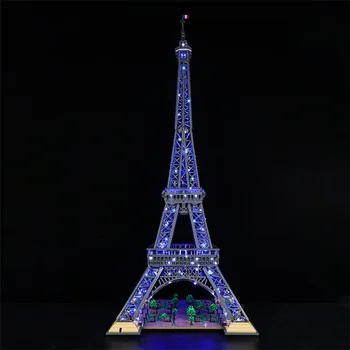 Novi višebojne led komplet za 10307 Eiffelovog tornja, standardna verzija, skup radio-igračaka 