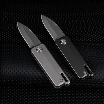 Mini EDC nož od legure titana kamp opremu Raspakiranje mini-nož privjesak Privjesak vanjski Višenamjenski nož, džepni nožić Slika