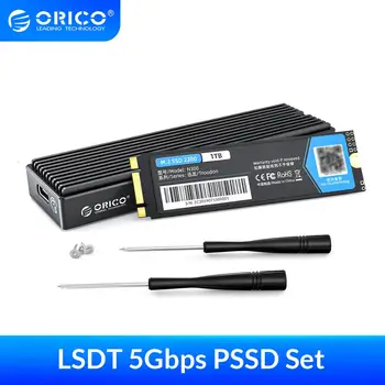 ORICO LSDT 5 Gbit/s. M. 2 SATA NGFF Vanjski SSD 128 GB, 256 GB i 512 GB 1 TB DIY Prijenosni Solid state drive Type C Torbica s Kabelom Slika