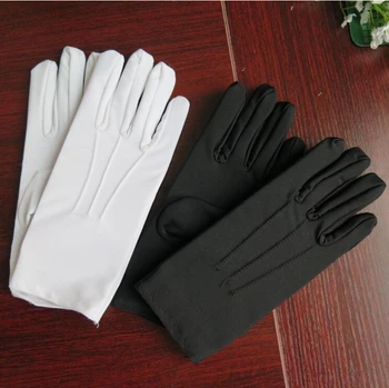 Proljeće-ljeto gospodo tanke velike bijele rukavice za etiketa, gospodo elastične rukavice velike veličine veliko TB631 Slika