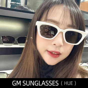 Sunčane naočale nježne nijanse MxxR za žene, gospodo crne naočale s кошачьим okom, MGlasses špijunski moda, оверсайз, luksuzni dizajnerski brand, Koreja Slika