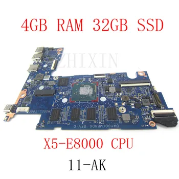 yourui Za HP Stream 11-AK Y0QC Matična ploča laptopa Atom x5-E8000 DDR4 4 GB ram memorije, 32 GB eMMC DAY0QCMB8D0 Matična ploča Laptopa Slika