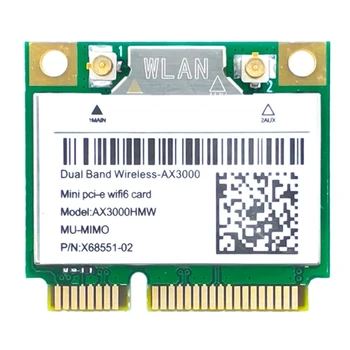 Tiskana pločica Wifi kartice AX200 AX3000HMW Mini PCI-E Wifi 6 Wireless Adapter 2,4 G/5G Bluetooth 5,1 802.11 AX Za Win10 Slika