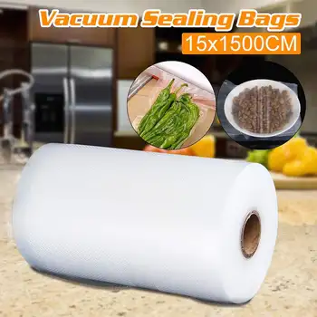 15*1500 cm vakuum vrećicu hrane za vakuum roll torba pakiranje vreća Hrane hrane vakuum Paker pakete hrane za Vakuum proizvod Svježeg dugotrajno skladištenje Slika