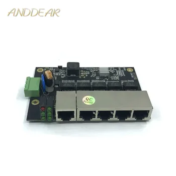 Unmanaged 5-port 10/100 metara modul industrijski Ethernet preklopnik, naknada PCBA, luka automatsko određivanje naknada PCBA, matična ploča OEM Slika