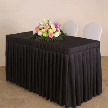 Pokrivenost površine Vjenčanje stolnjak za stol uz vašu suknju, uređenje u stilu рюшек - 4PLA Slika
