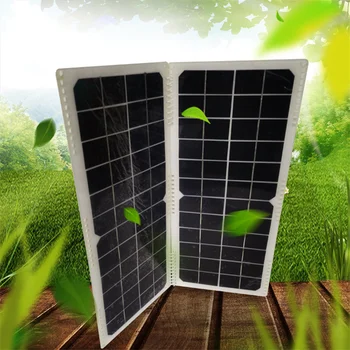 Solarni panel snage 20 W 12, sklopiva traka za proizvodnju električne energije, vanjski prijenosni fotoelektrični modul, solarna монокристаллическая stalak ploča Slika