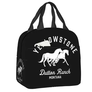 Torba za ланча Dutton Ranch Yellowstone, ženska reusable torba-hladnjak, термоизолированный ručak-boks za škole, ureda, skladištenje proizvoda, kutija za Bento Slika