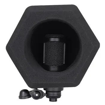 Mikrofon audio štit loptu Profesionalni mikrofon vjetrobransko staklo пенопластовый presvlaka za mikrofon, za studija za snimanje s dijagonalom od 1,96 inča-2,95 u. Slika