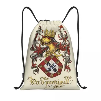 Arms Of King Of Portugal Ruksak na tenis rukomet, Sportska Torba Sport za Žene I Muškarce, Livro do Armeiro-Mor Shopping Sackpack Slika