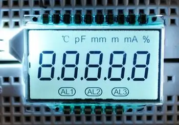 16PIN TN pozitivna 5-bitni сегментная LCD ploča 3 U s bijelim pozadinskim osvjetljenjem Slika